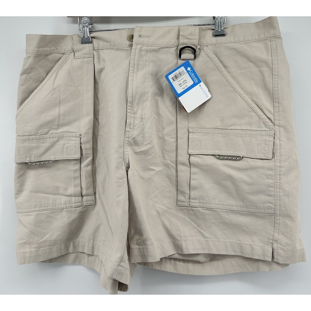 Columbia PFG Omni-Shade UPF 50 Tan Shorts Front Pockets Men's 2XL NWT